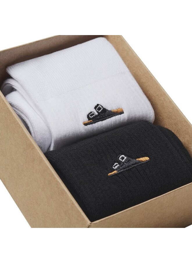 2 Pack Cotton Rib Socks
