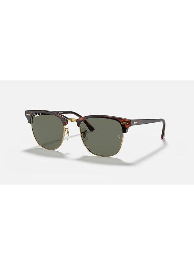 Clubmaster Mock Tort/Arista W/ Green