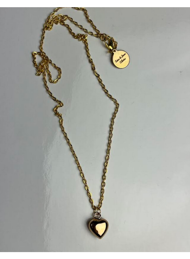 Solid Heart Necklace