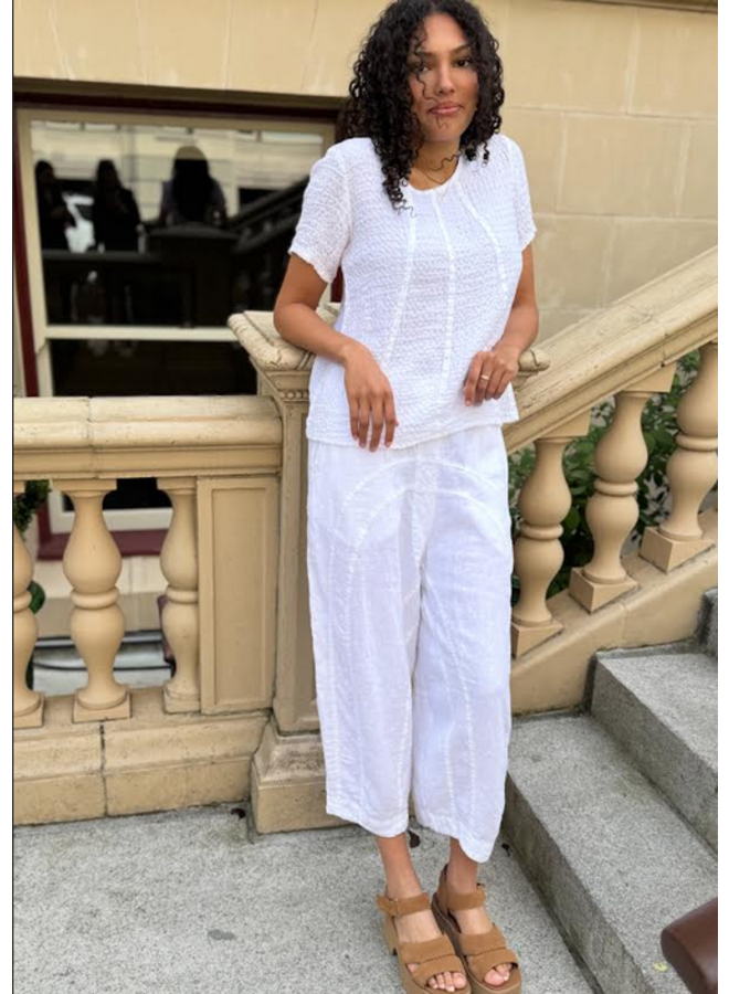 Linen Barrel Trousers