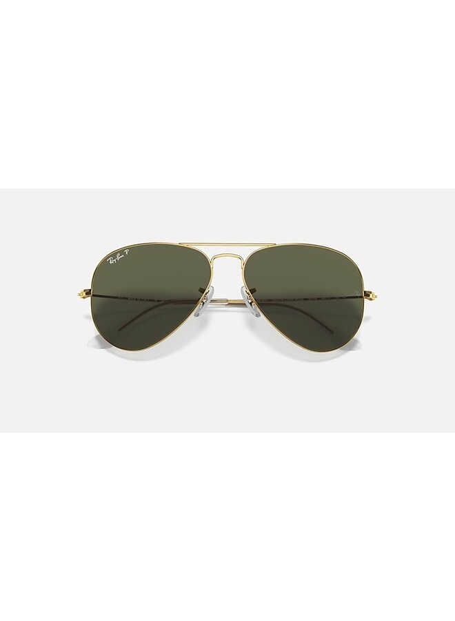 Aviator Large ORB3025 Metal Arista W/Green Polarized