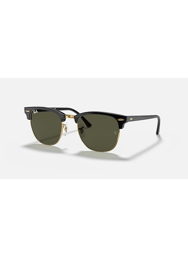 Clubmaster Black On Gold W/Green