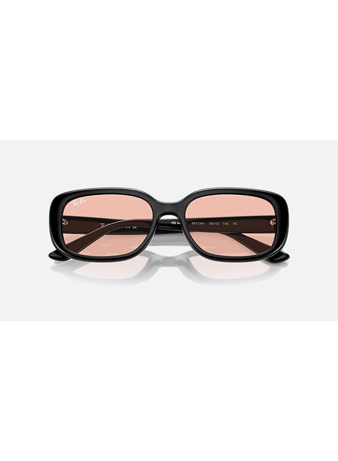 Wayfarer Black / Dark Pink Lens Orb4421D