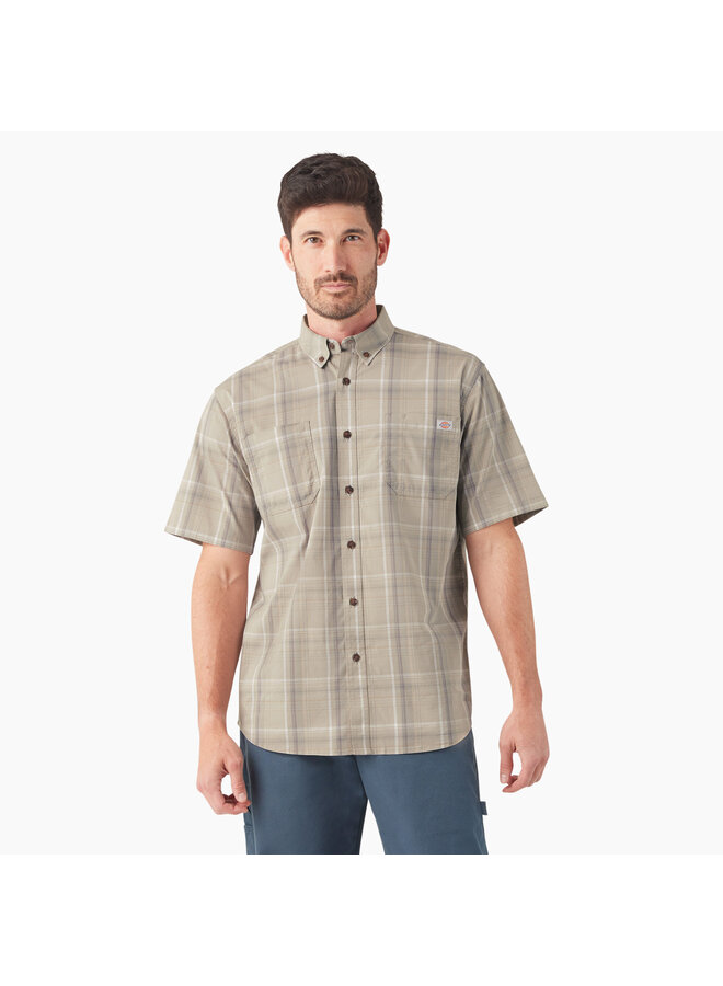 Mens SS Yarn Dyed Flex Plaid Shirt