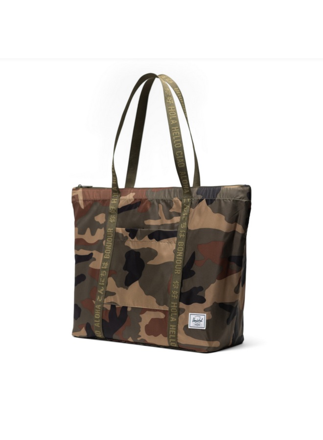Portland Packable Tote - Woodland Camo