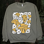 Wmn Retro Shrooms Crewneck