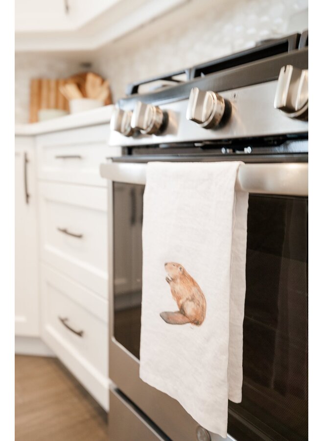 Tea Towel - Beaver