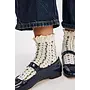 Rosebud Waffle Socks