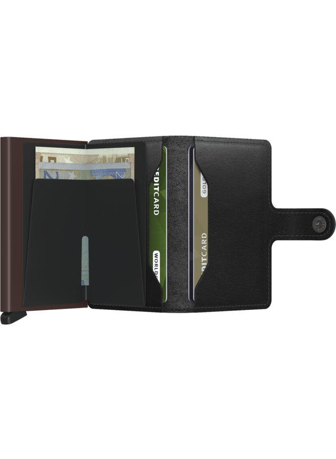 Miniwallet Black Brown