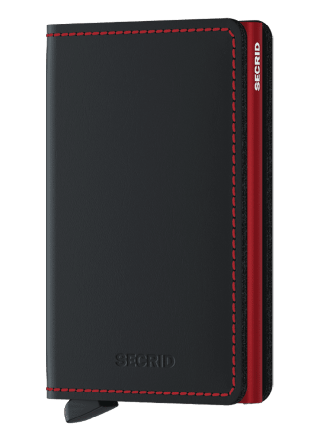 Slimwallet Matte Black - Red