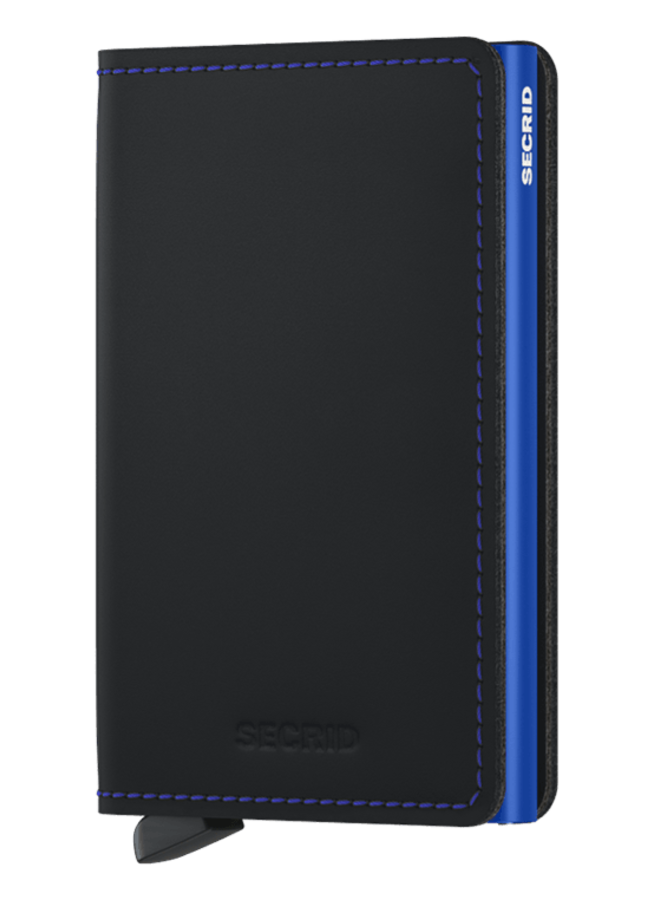 Slimwallet Matte Black & Blue