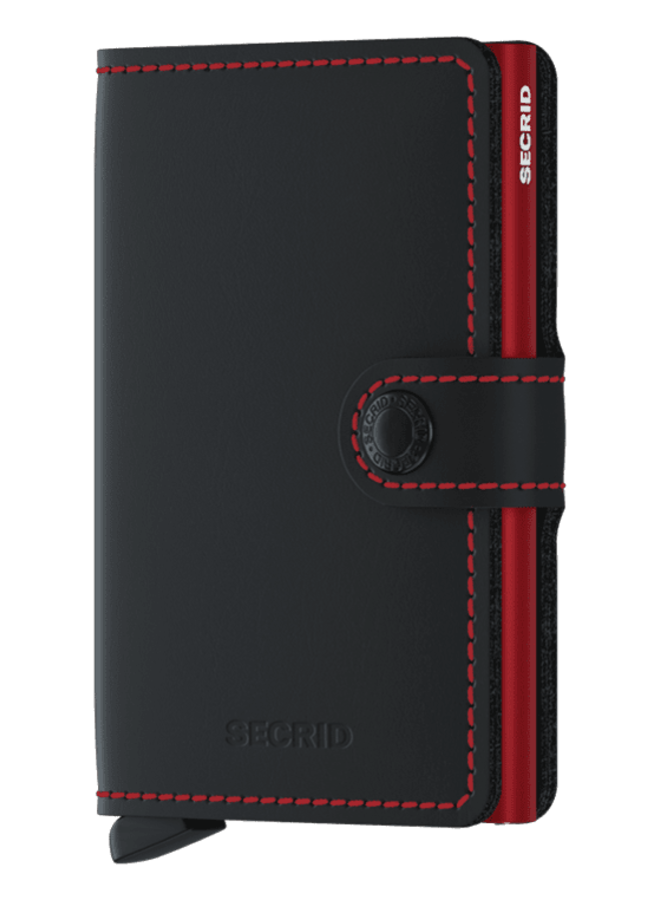 Miniwallet Matte Black & Red