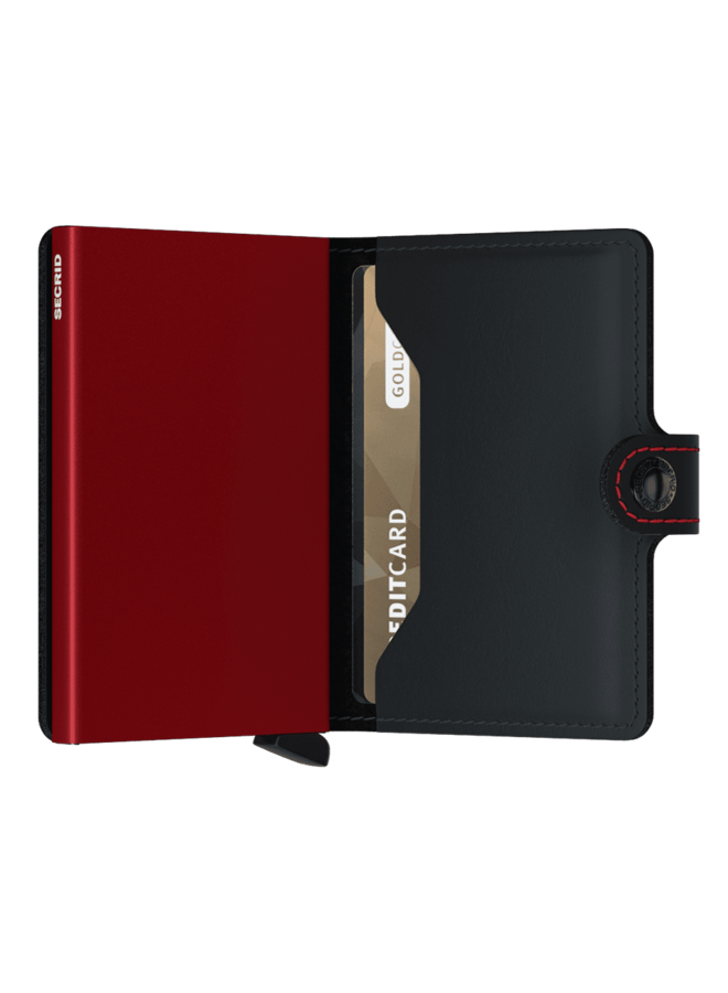 Miniwallet Matte Black & Red