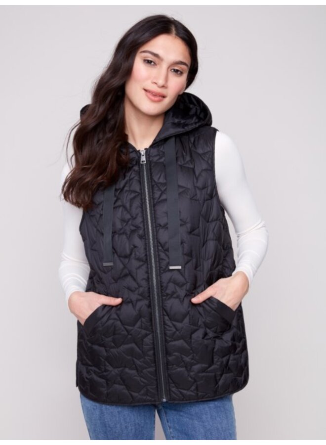 Star Quilted Short Vest