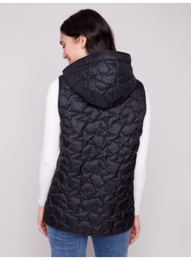 Star Quilted Short Vest
