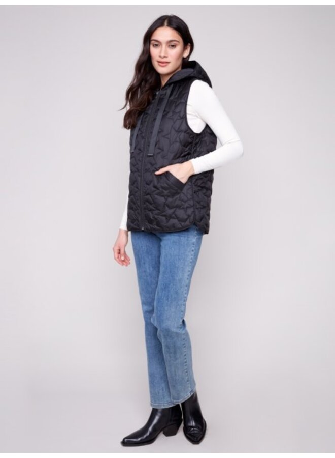 Star Quilted Short Vest
