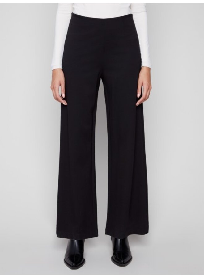 Pull On Ponte Wide Leg Pant