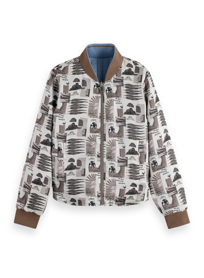 Reversible Printed Quilt Jacket