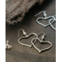 Organic Heart Earrings