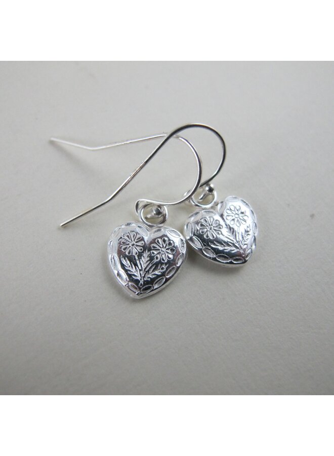 Vintage Heart Earrings