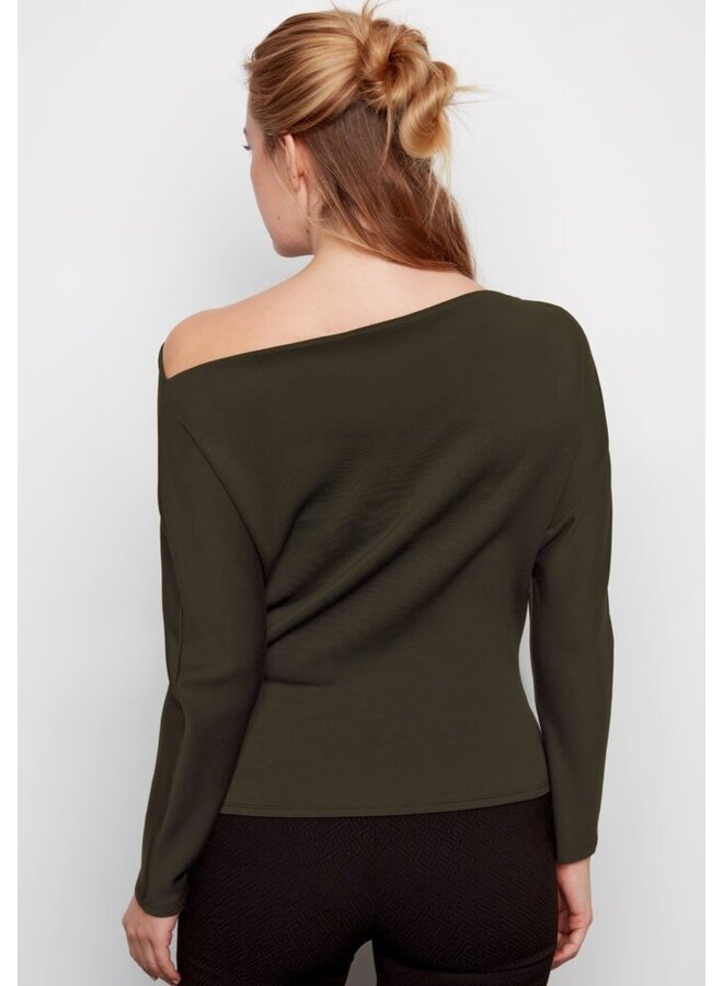 Demi Solid Dolman Top