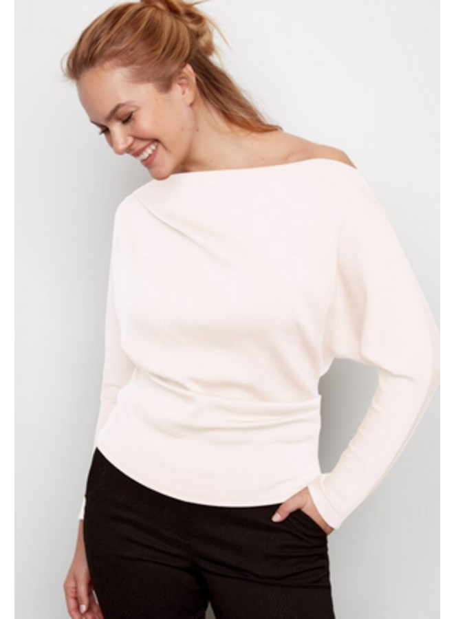 Demi Solid Dolman Top