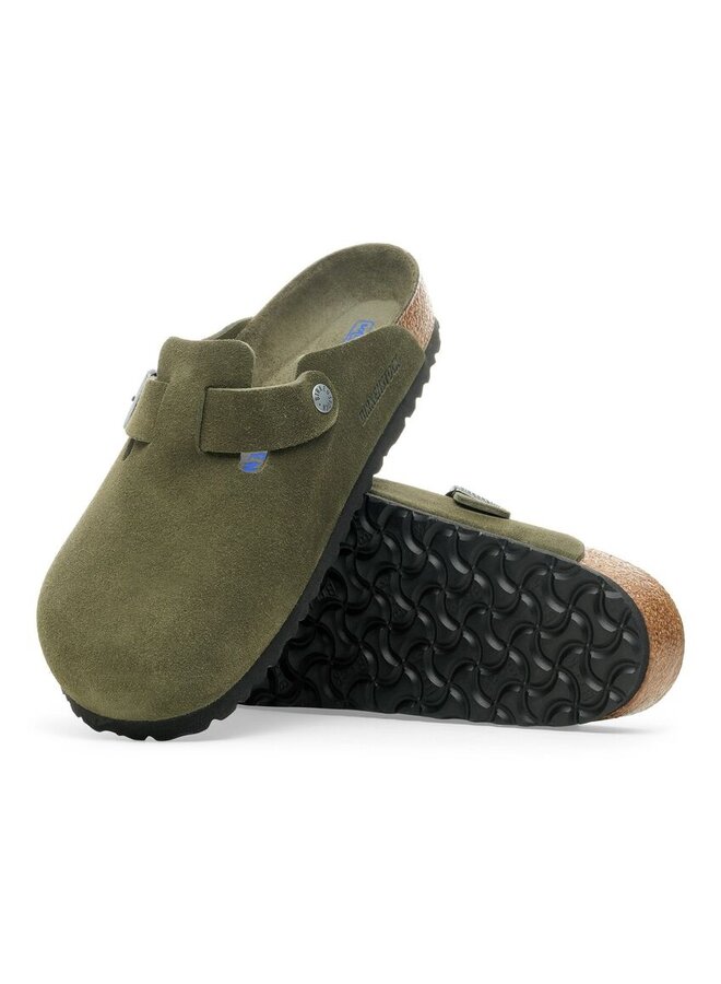 Boston Soft Footbed Suede Thyme Tonal N