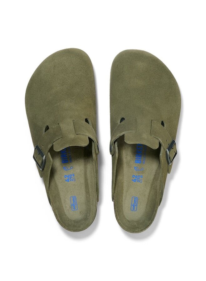 Boston Soft Footbed Suede Thyme Tonal N