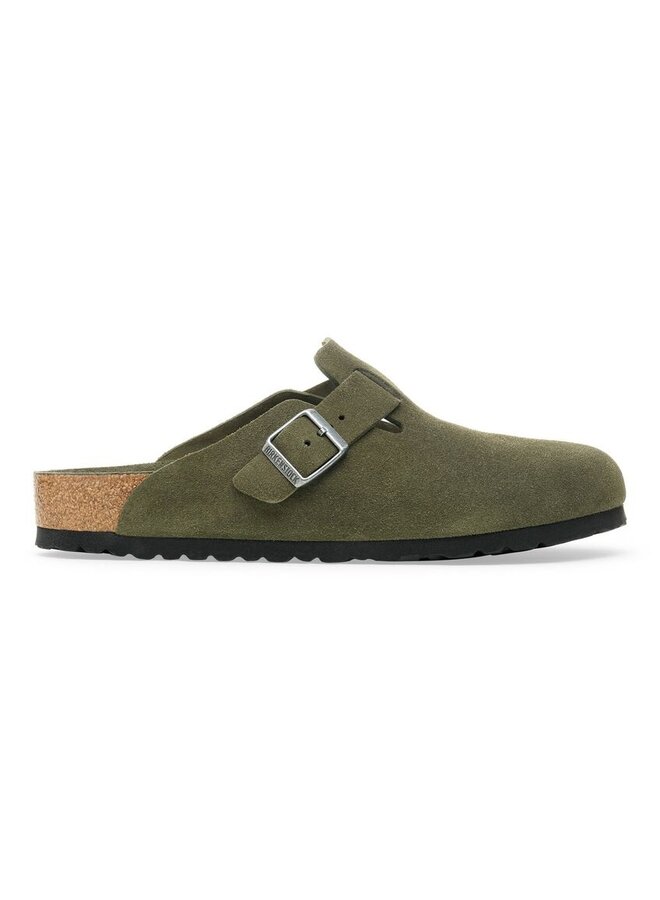 Boston Soft Footbed Suede Thyme Tonal N