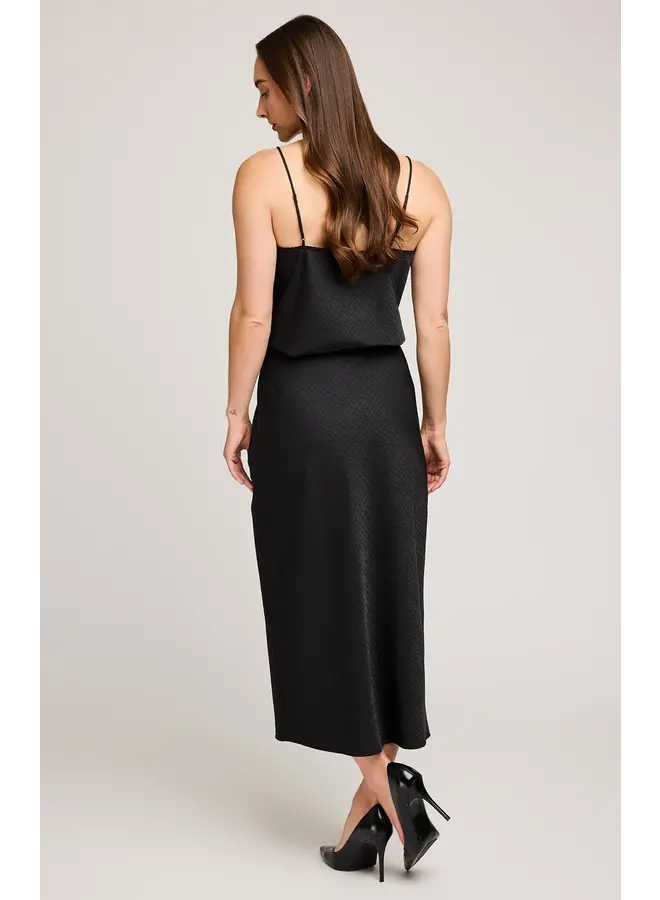 Bonnie Satin Midi Skirt