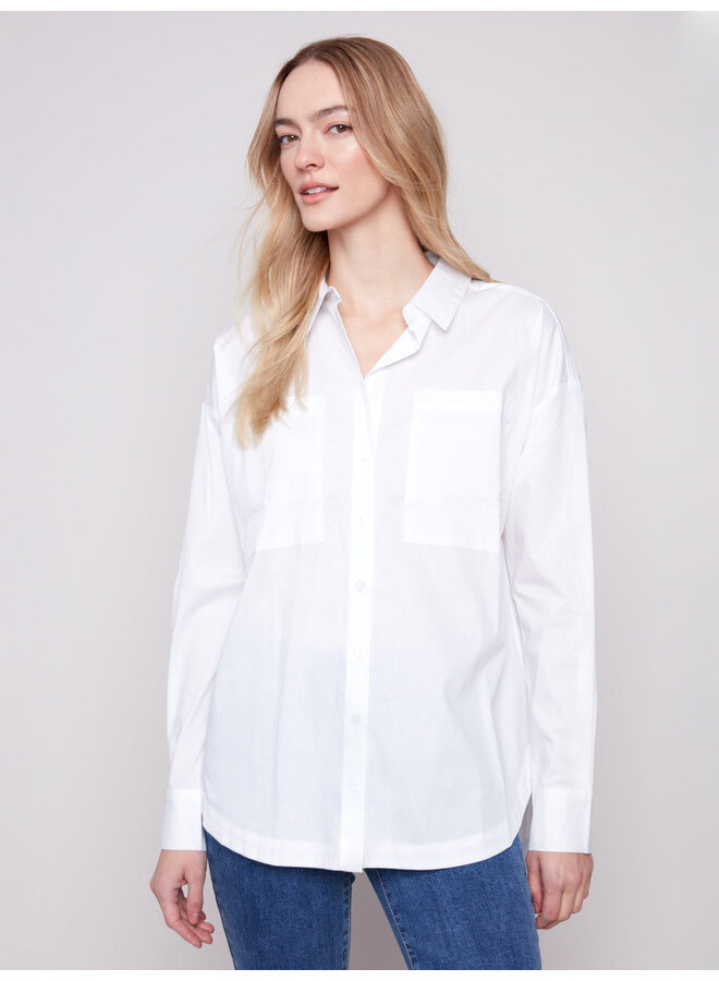 Loose Poplin Shirt