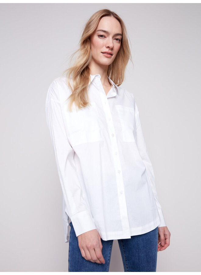 Loose Poplin Shirt