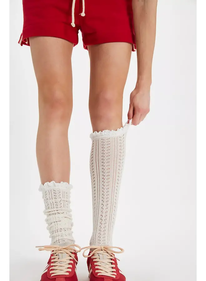 Misty Net Pointelle Tall
