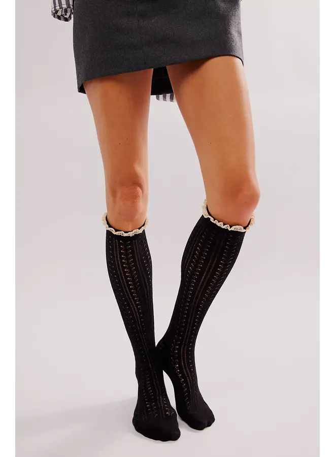 Misty Net Pointelle Tall