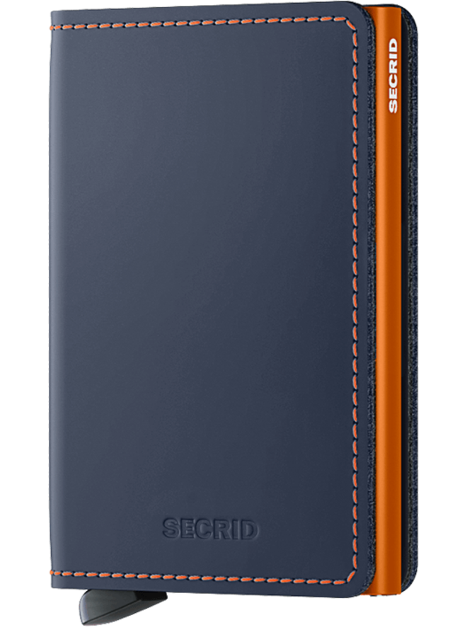 Slimwallet Nightblue & Orange