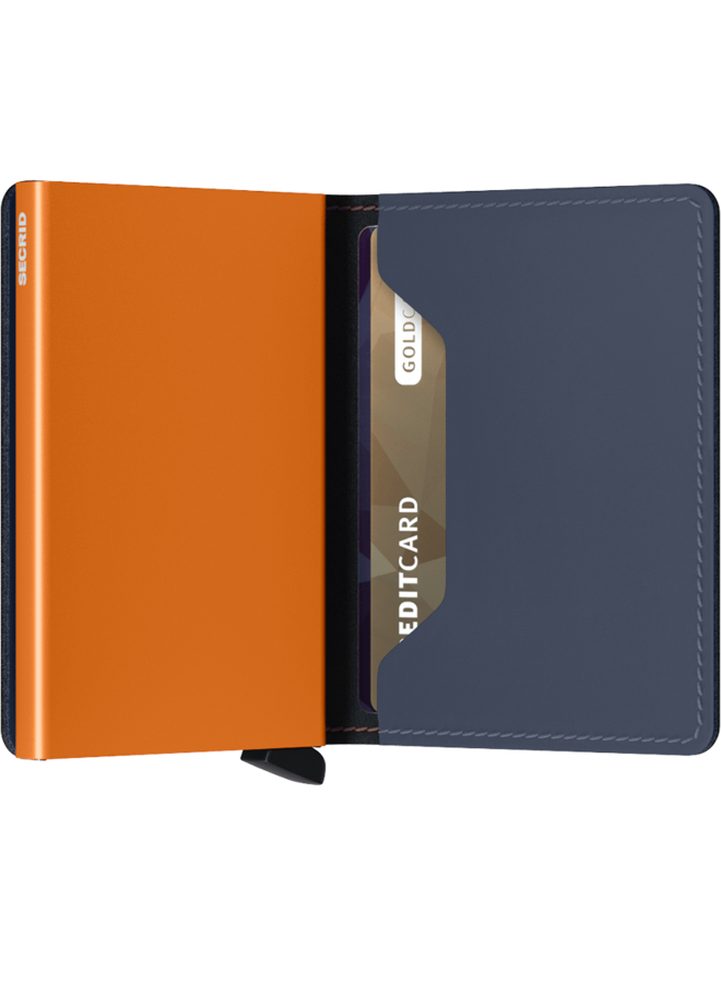 Slimwallet Nightblue & Orange