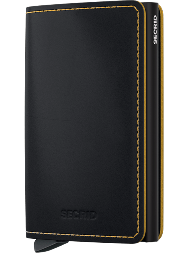 Slimwallet Original Black & Ochre
