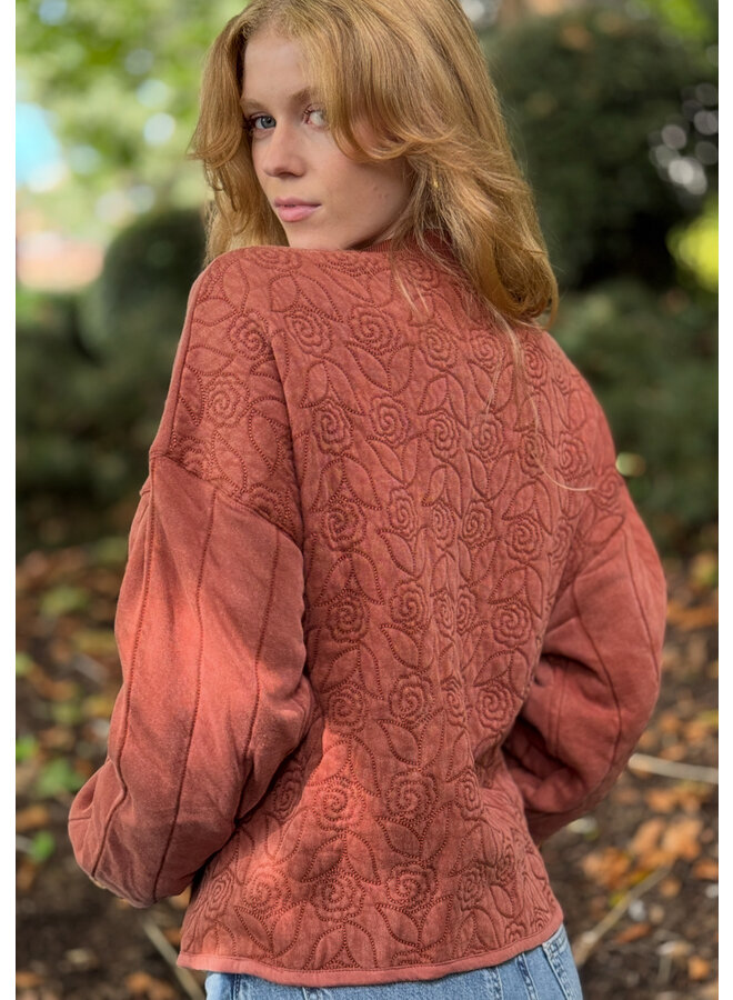 Rose Sweatshirt Jacket