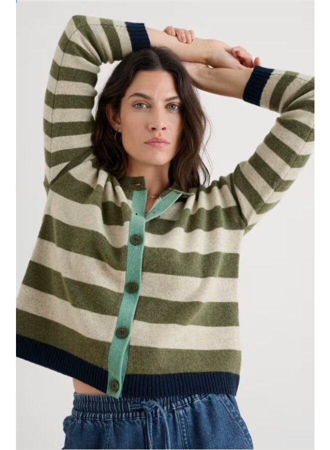 Pinwell Striped Cardigan
