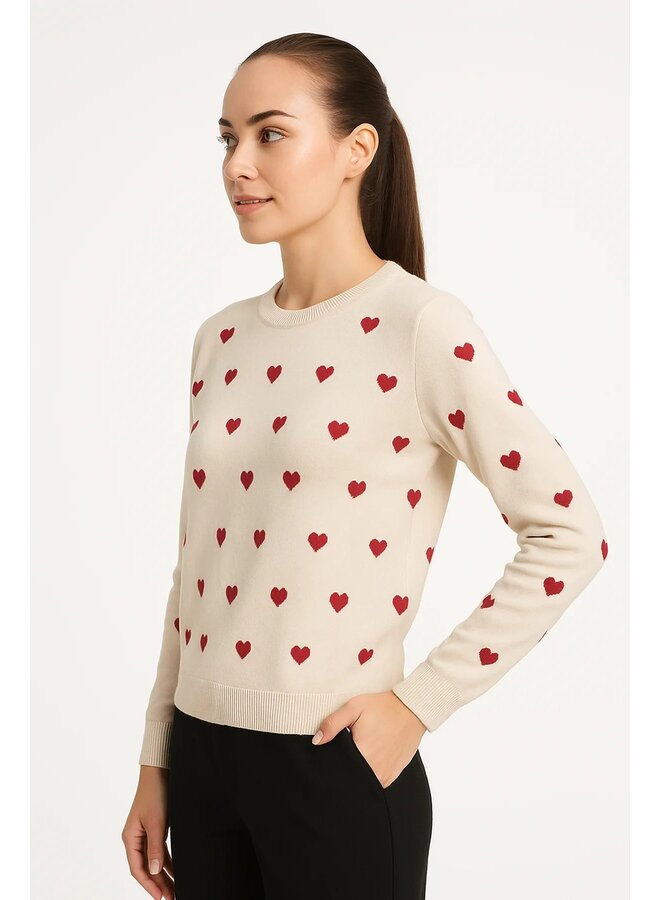 Falling Hearts  Sweater