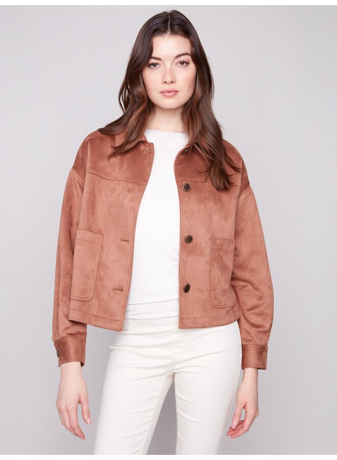 Faux Suede Jacket