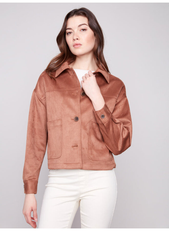 Faux Suede Jacket
