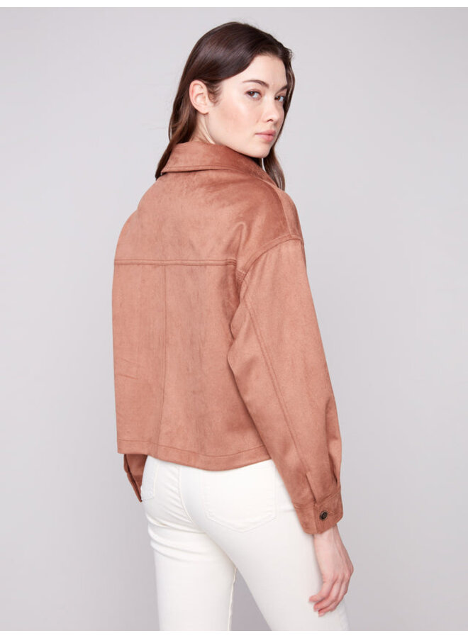 Faux Suede Jacket