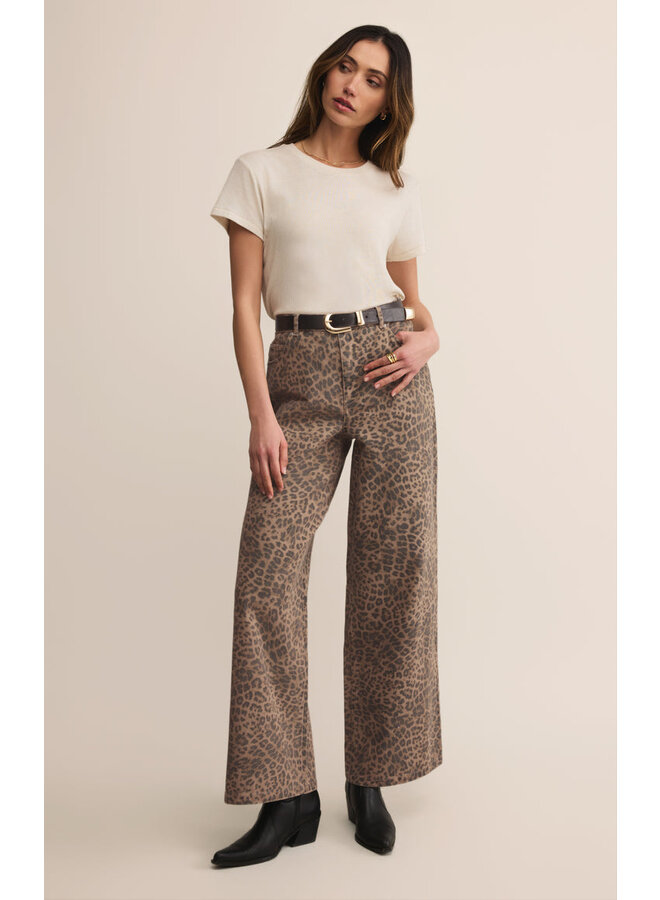 Marli Denim Leopard Pant