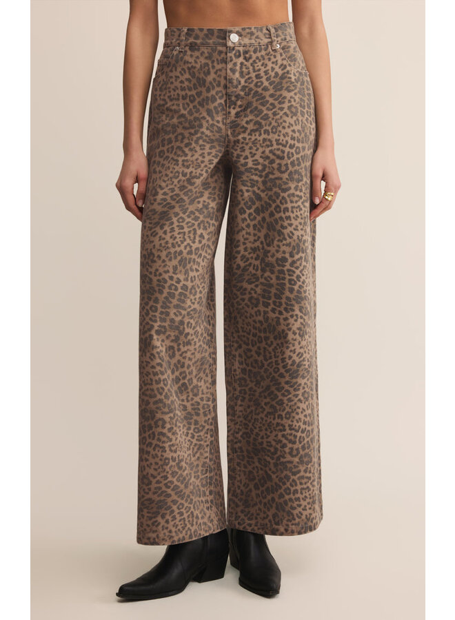 Marli Denim Leopard Pant
