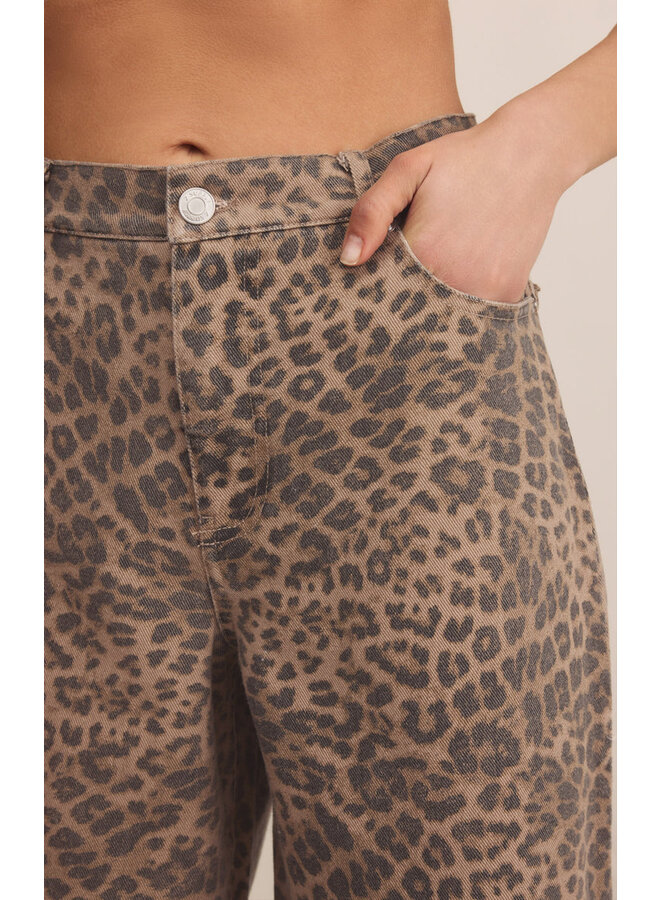 Marli Denim Leopard Pant