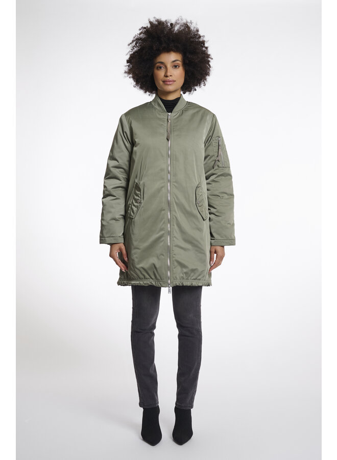 Star Long Bomber Jacket