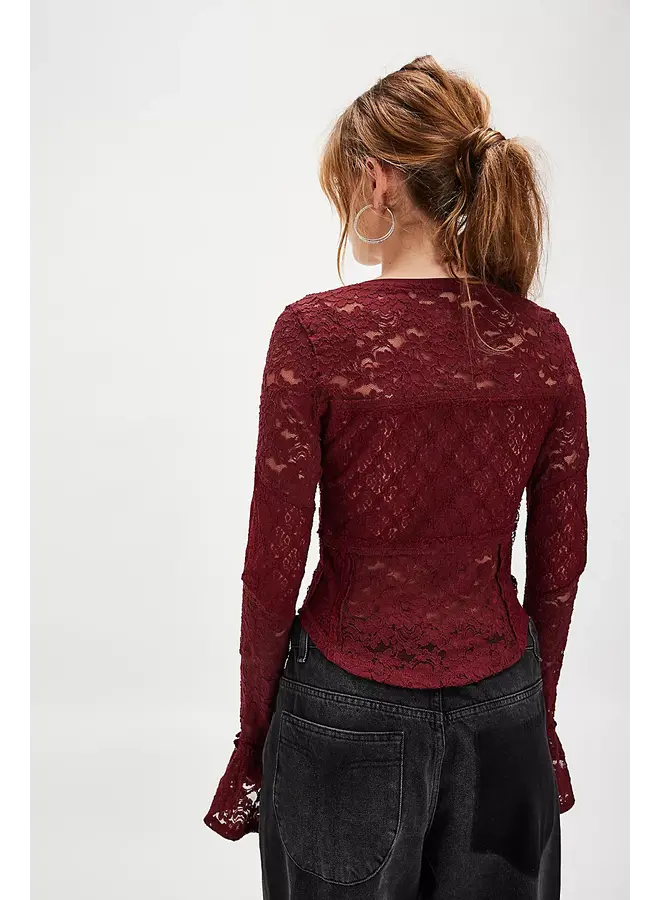 Lace Layering Long Sleeve