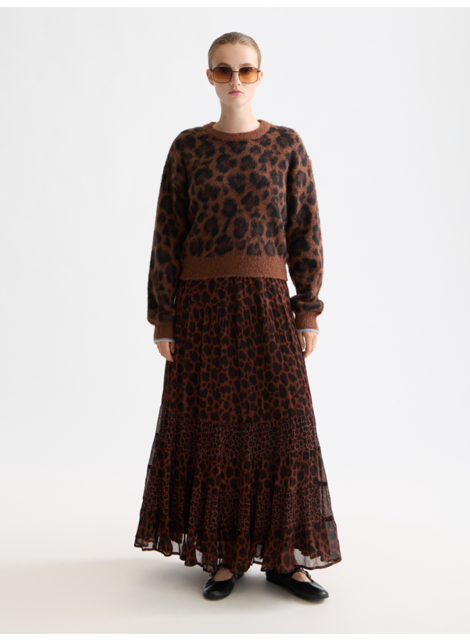 Fuzzy Jacquard Pullover