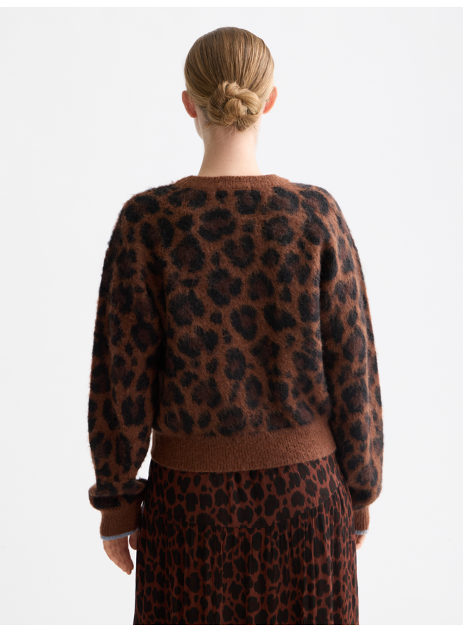 Fuzzy Jacquard Pullover